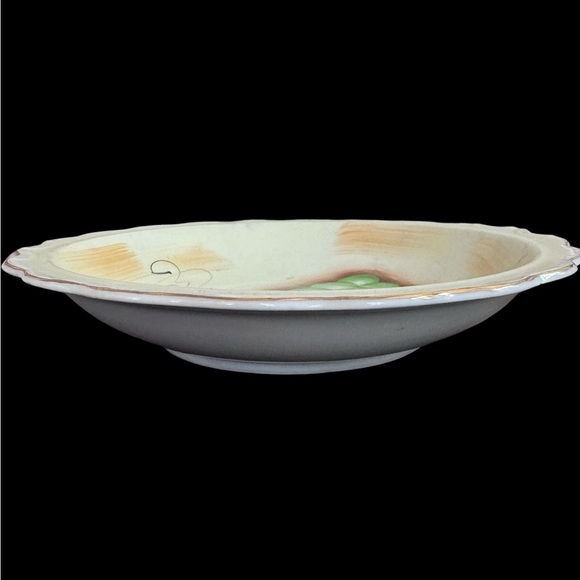 Vintage Hand Painted Gold Trimmed Bowl - Picture 3 of 5